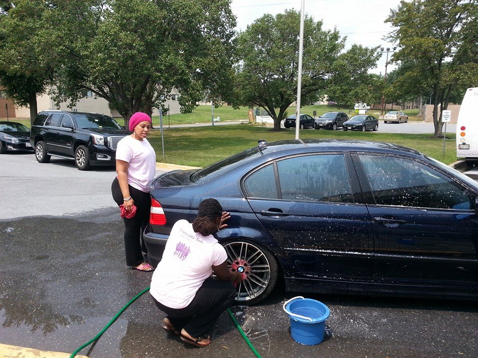 Ladies working Hard