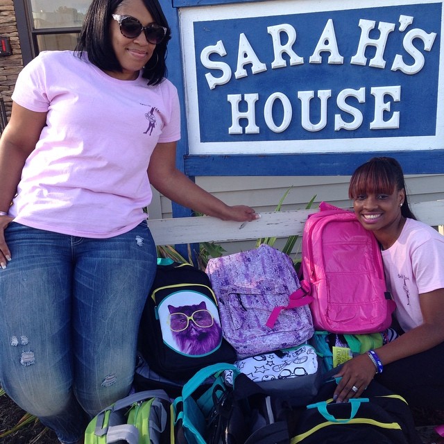 Carwash Donations Went to 20 bookbags for this Shelter
