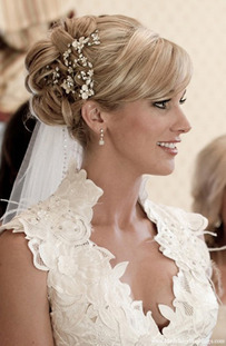 Image of european wedding hairstyle