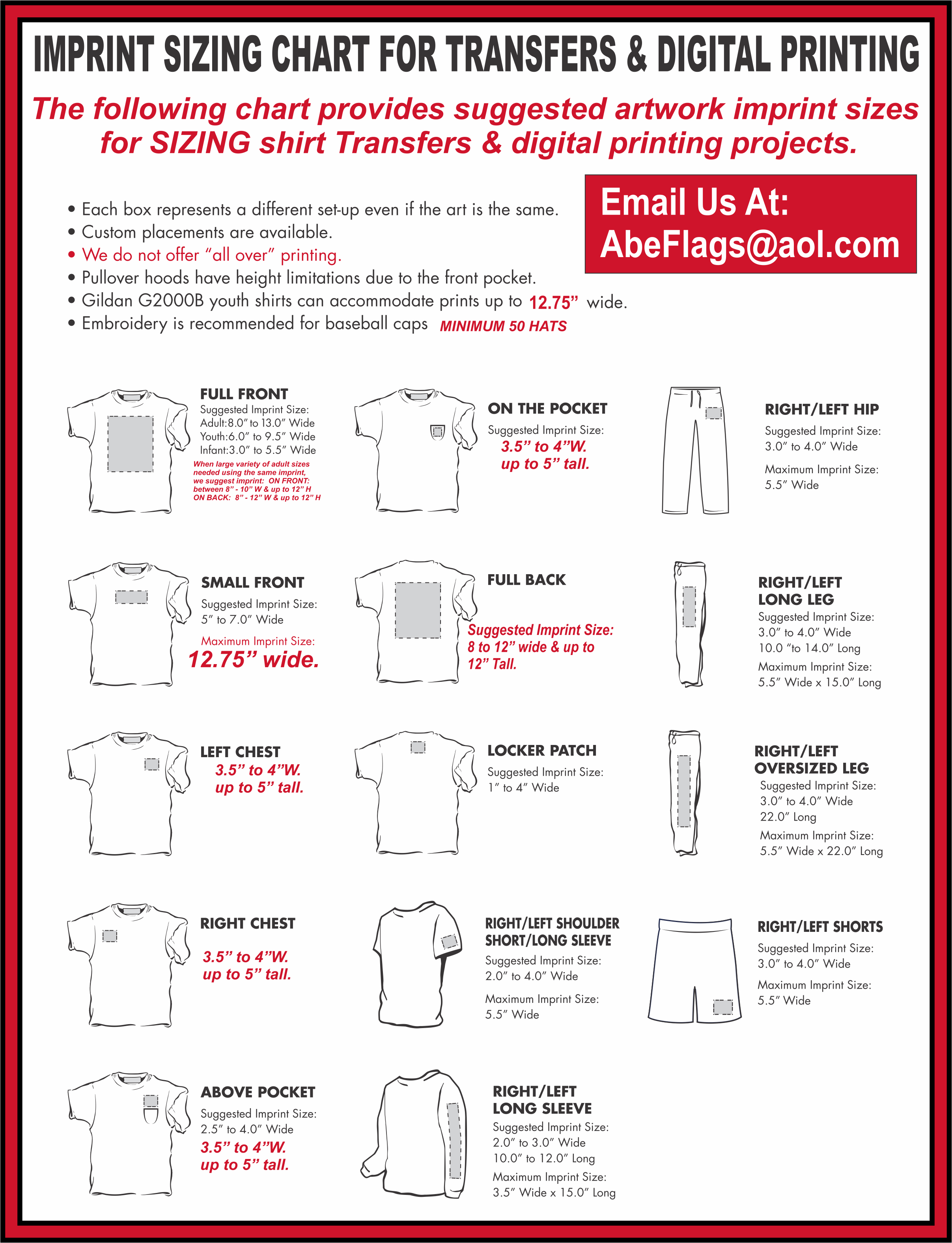 Augusta Shirt Size Chart